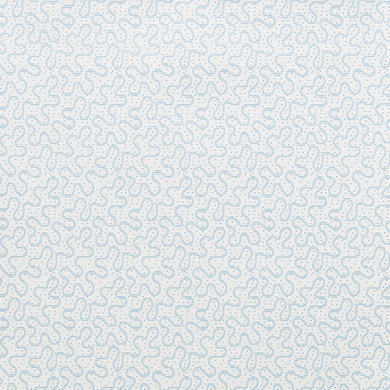 Meander fabric in slumber blue color - pattern number 5009472 - by Schumacher in the Celerie Kemble collection