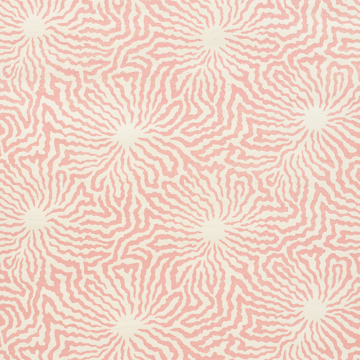 Flower Shock Sisal fabric in peony color - pattern number 5009480 - by Schumacher in the Celerie Kemble collection