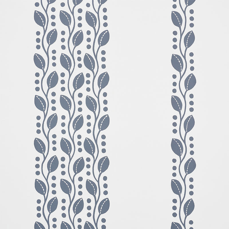 Lillian Vine wallpaper in carbon color - pattern number 5009523 - by Schumacher in the Small Print Wallpapers collection