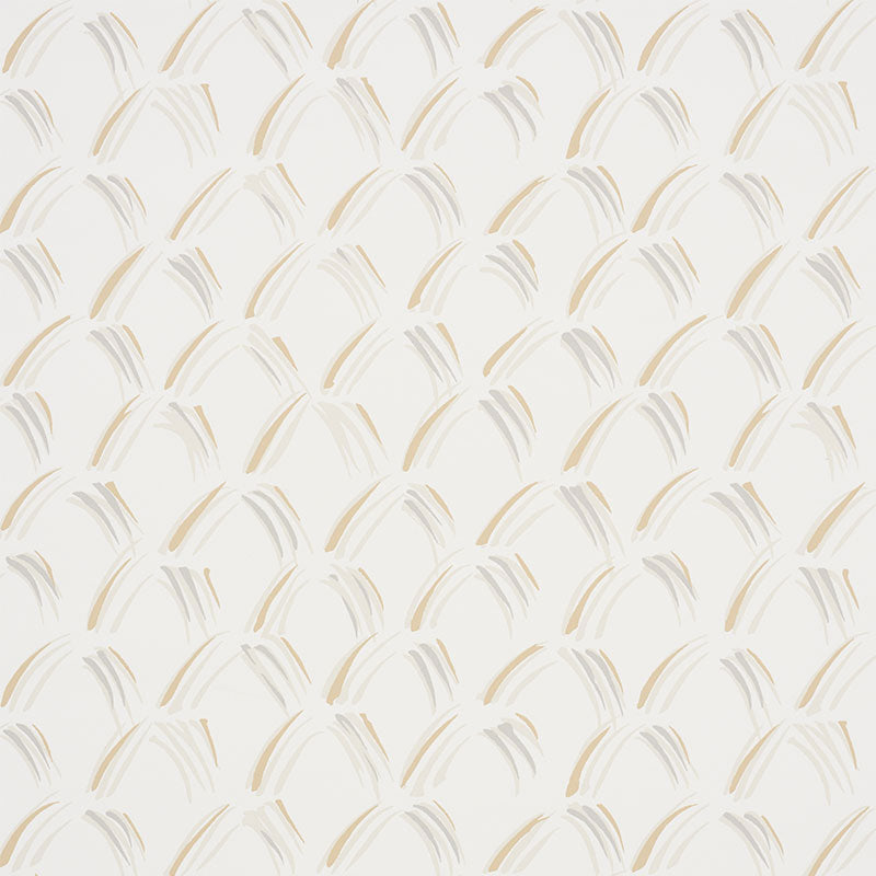 Trevi Diamond wallpaper in stone color - pattern number 5009542 - by Schumacher in the Small Print Wallpapers collection