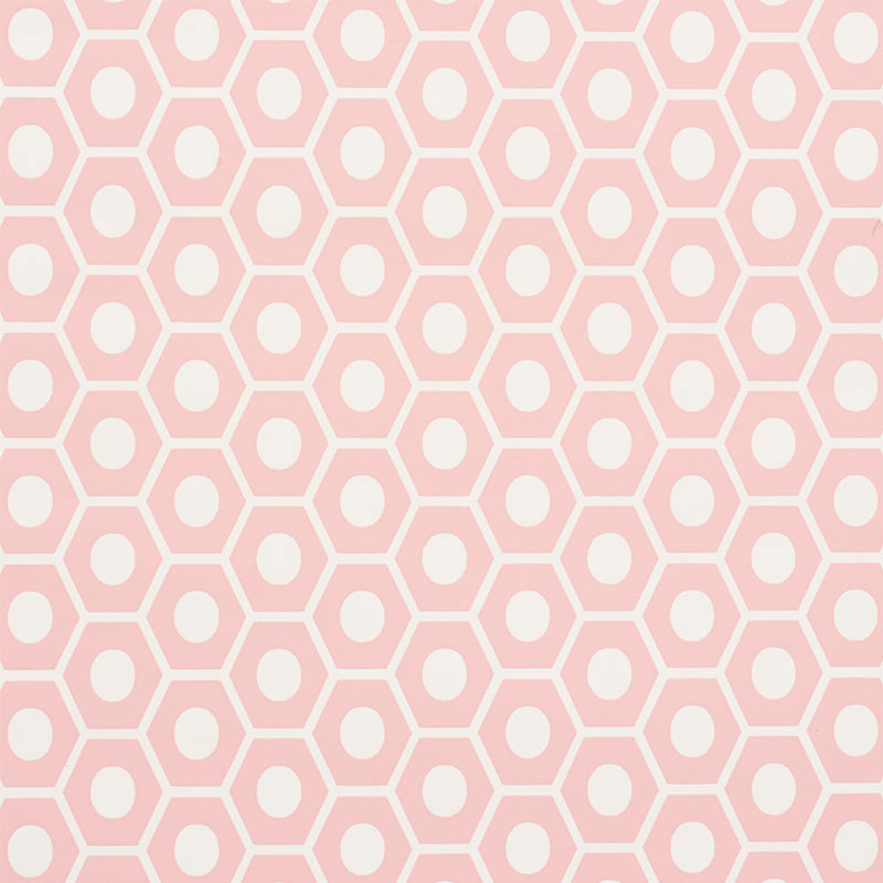 Queen B wallpaper in pink color - pattern number 5009570 - by Schumacher in the Studio Bon collection