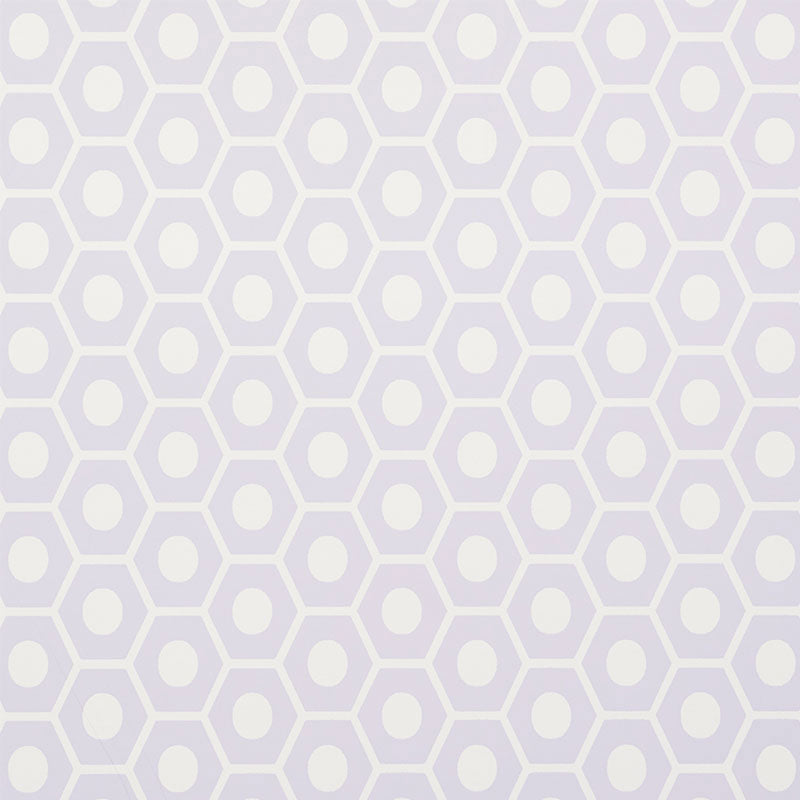 Queen B wallpaper in lavender color - pattern number 5009571 - by Schumacher in the Studio Bon collection