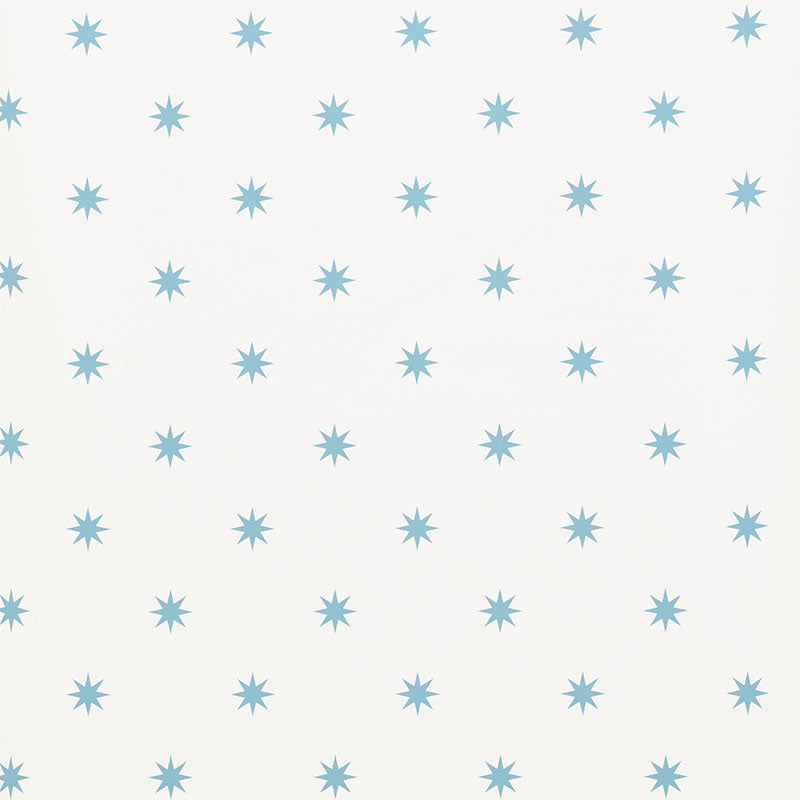 Stargaze wallpaper in blue color - pattern number 5009601 - by Schumacher in the New Traditional collection