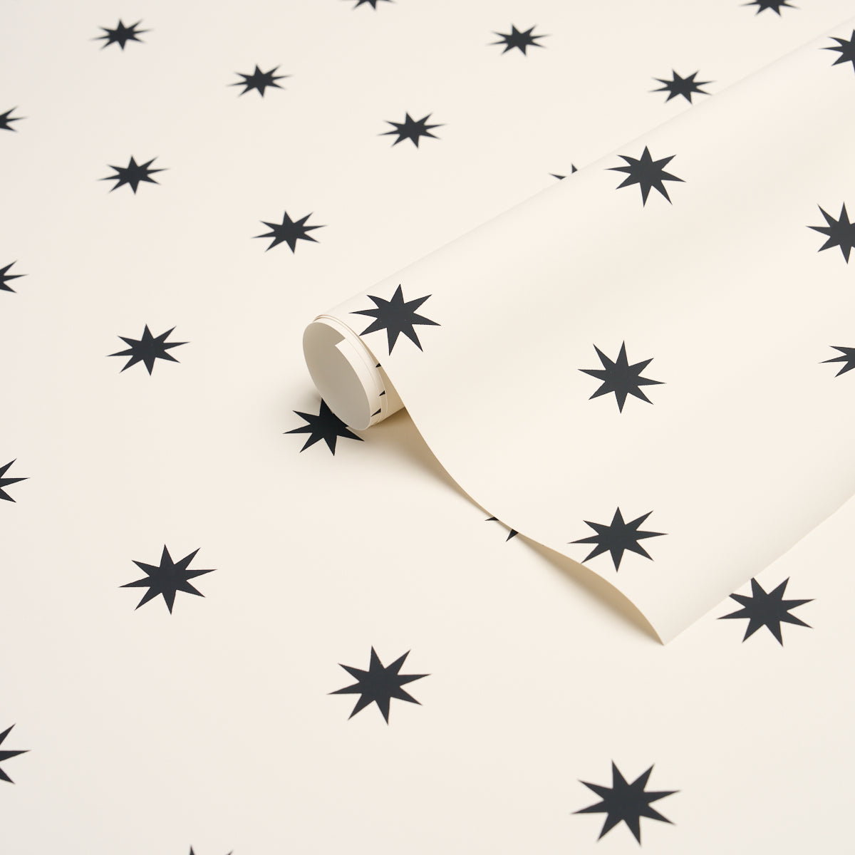Stargaze Wallpaper in Black &amp; Cream color - pattern number 5009602 - by Schumacher in the American Heritage collection