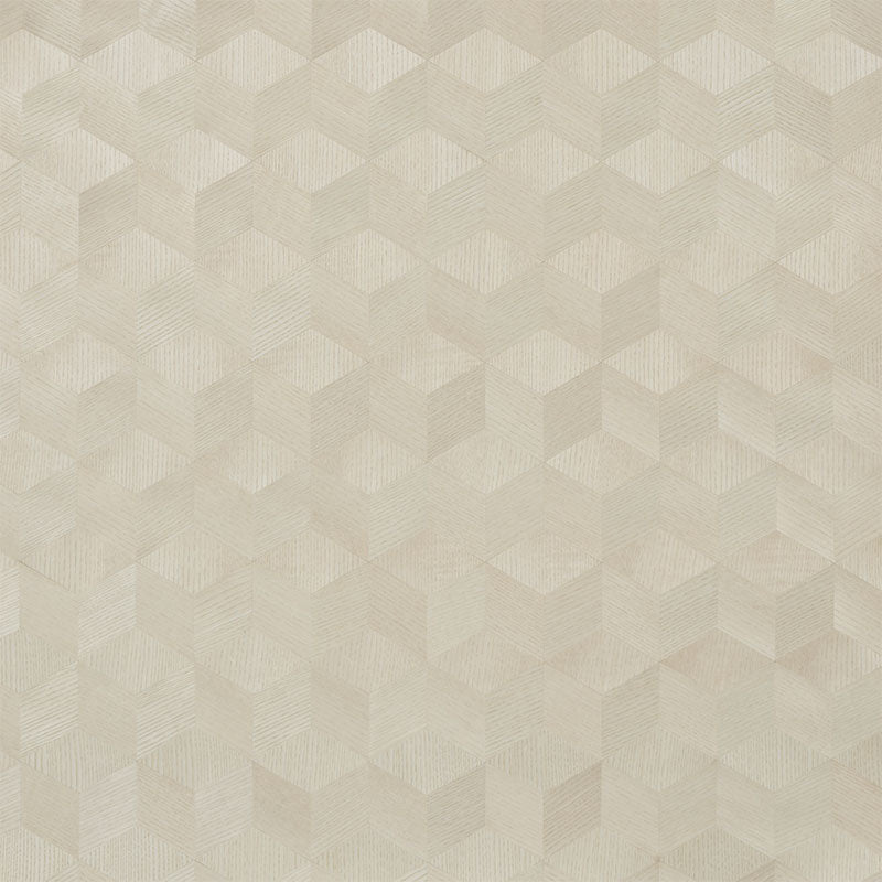 Chevron Inlay wallpaper in blond color - pattern number 5009630 - by Schumacher in the Modern Glamour collection
