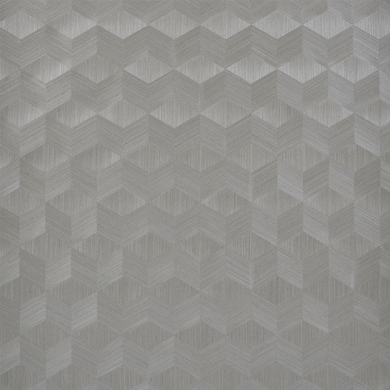 Chevron Inlay wallpaper in birch color - pattern number 5009632 - by Schumacher in the Modern Glamour collection