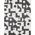 Binary Panel Set wallpaper in black color - pattern number 5009690 - by Schumacher in the New Wave Black and White collection