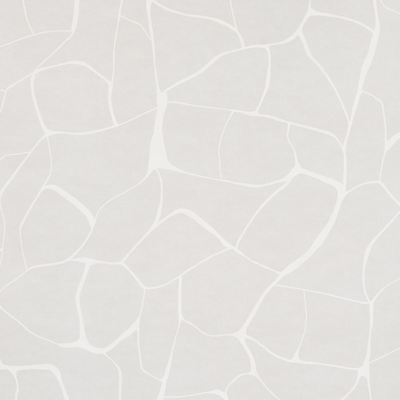 Filigree wallpaper in stone color - pattern number 5009702 - by Schumacher in the Porter Teleo collection