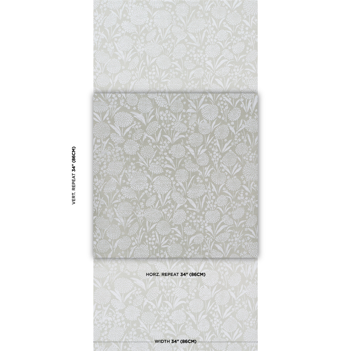 Chrysanthemum Sisal Wallpaper in seaglass color - pattern number 5009783 - by Schumacher in the Perennial Favorites collection