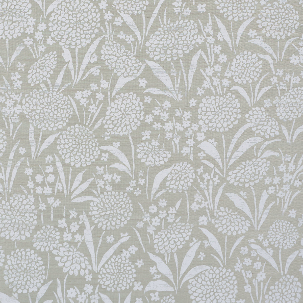 Chrysanthemum Sisal Wallpaper in seaglass color - pattern number 5009783 - by Schumacher in the Perennial Favorites collection