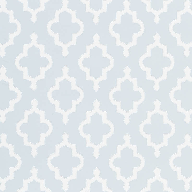 Jake wallpaper in orpington blue color - pattern number 5009860 - by Schumacher in the Gazebo by Veere Grenney collection