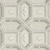 Lacunaria fabric in stone color - pattern number 5009901 - by Schumacher in the Trompe L Oeil collection