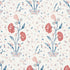 Khilana Floral wallpaper in delft and rose color - pattern number 5009950 - by Schumacher in the Palampore Schumacher collection