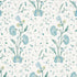 Khilana Floral wallpaper in peacock color - pattern number 5009952 - by Schumacher in the Palampore Schumacher collection