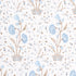 Khilana Floral wallpaper in sky color - pattern number 5009956 - by Schumacher in the Jacaranda collection