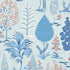 Pandora wallpaper in delft and rose color - pattern number 5009960 - by Schumacher in the Palampore Schumacher collection