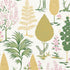 Pandora wallpaper in yellow and pink color - pattern number 5009962 - by Schumacher in the Palampore Schumacher collection