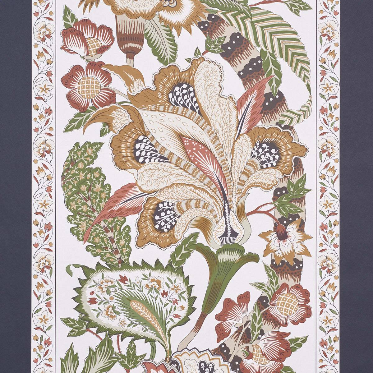 Anjou Stripe wallpaper in saffron color - pattern number 5010172 - by Schumacher in the Timothy Corrigan collection