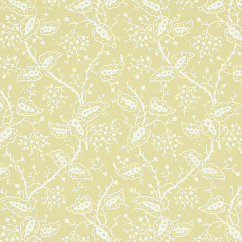 Darby wallpaper in buttercup color - pattern number 5010182 - by Schumacher in the Wallflowers collection