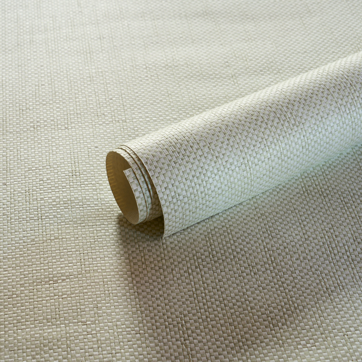 Tonal Paperweave Wallpaper in Sage color - pattern number 5010296 - by Schumacher in the Perfect Basics Textured Wallcovering collection