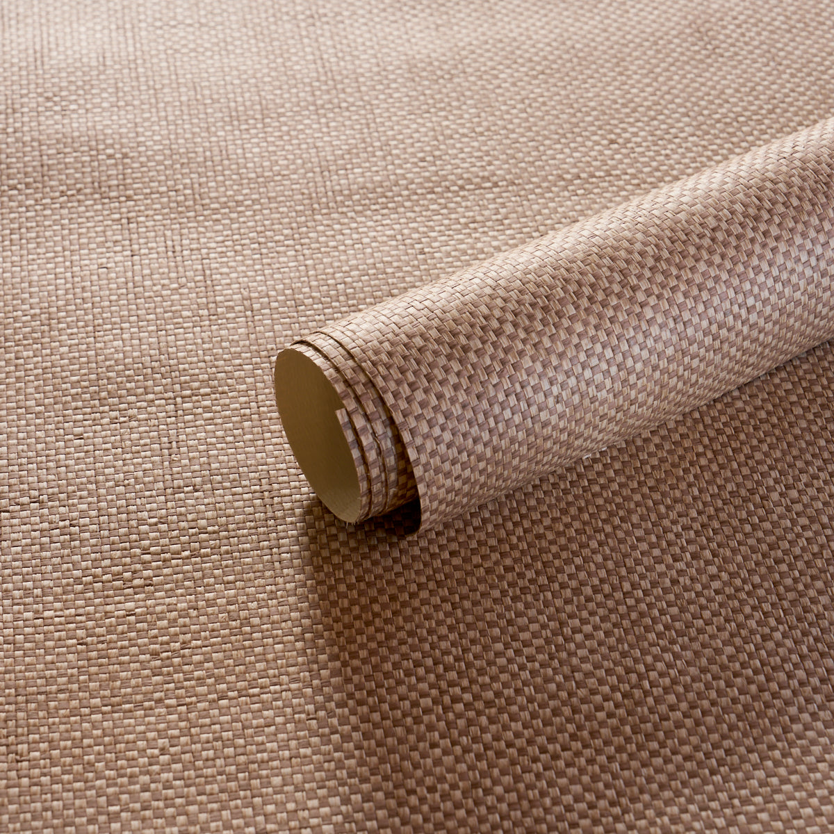 Tonal Paperweave Wallpaper in Bark color - pattern number 5010298 - by Schumacher in the Perfect Basics Textured Wallcovering collection