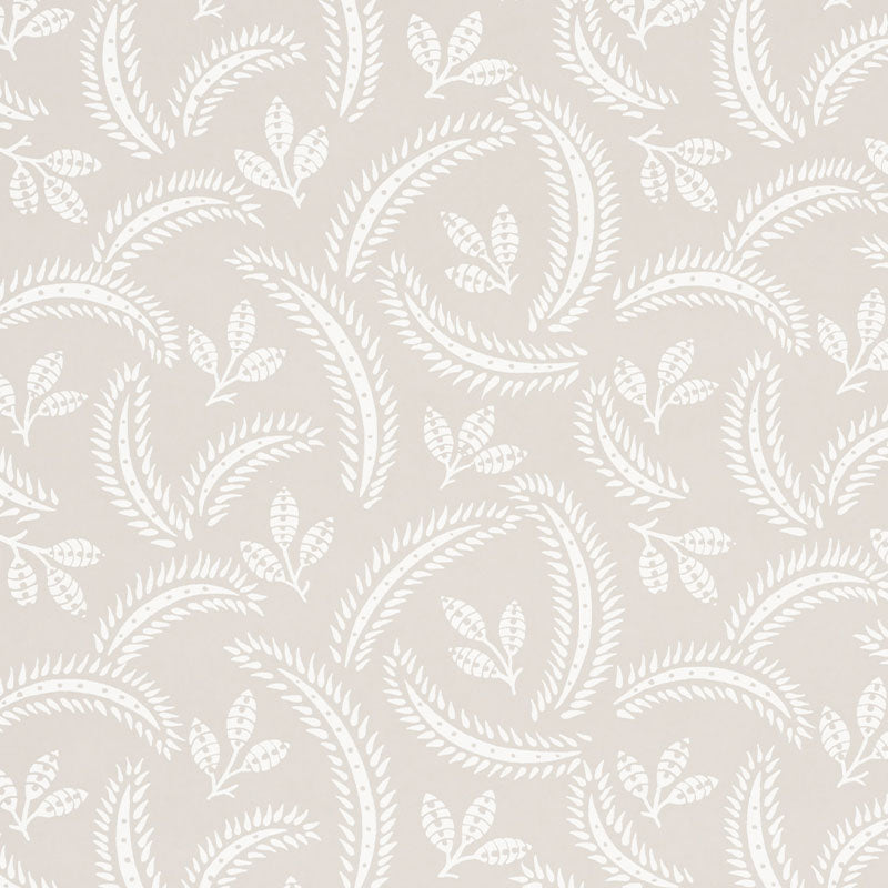 Delia wallpaper in dove color - pattern number 5010350 - by Schumacher in the Wallflowers collection
