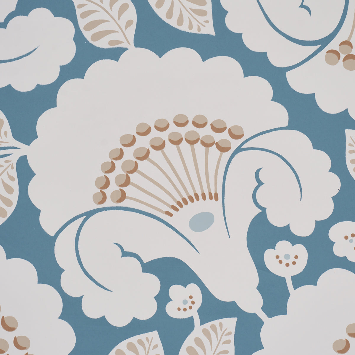 Jackie Wallpaper in indigo color - pattern number 5010374 - by Schumacher in the Perennial Favorites collection