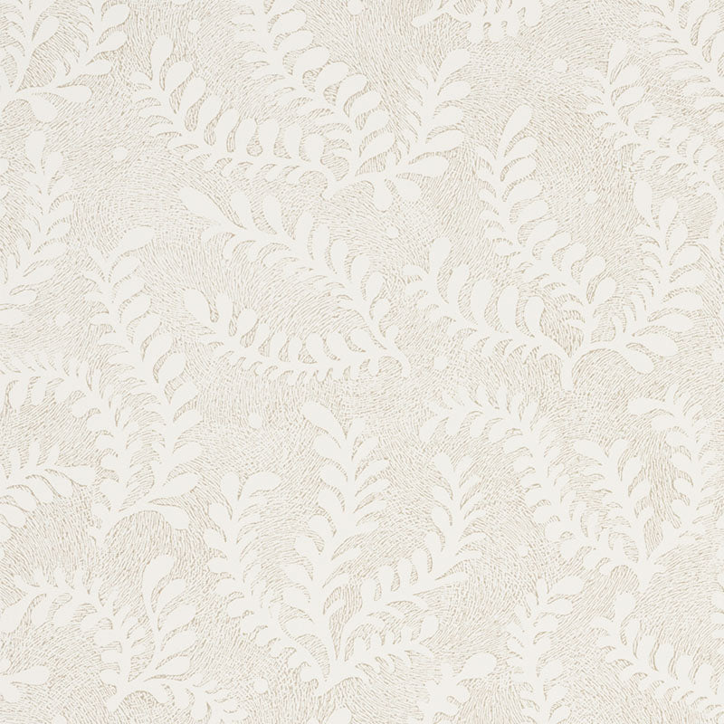 Etched Fern wallpaper in natural color - pattern number 5010380 - by Schumacher in the Wallflowers collection
