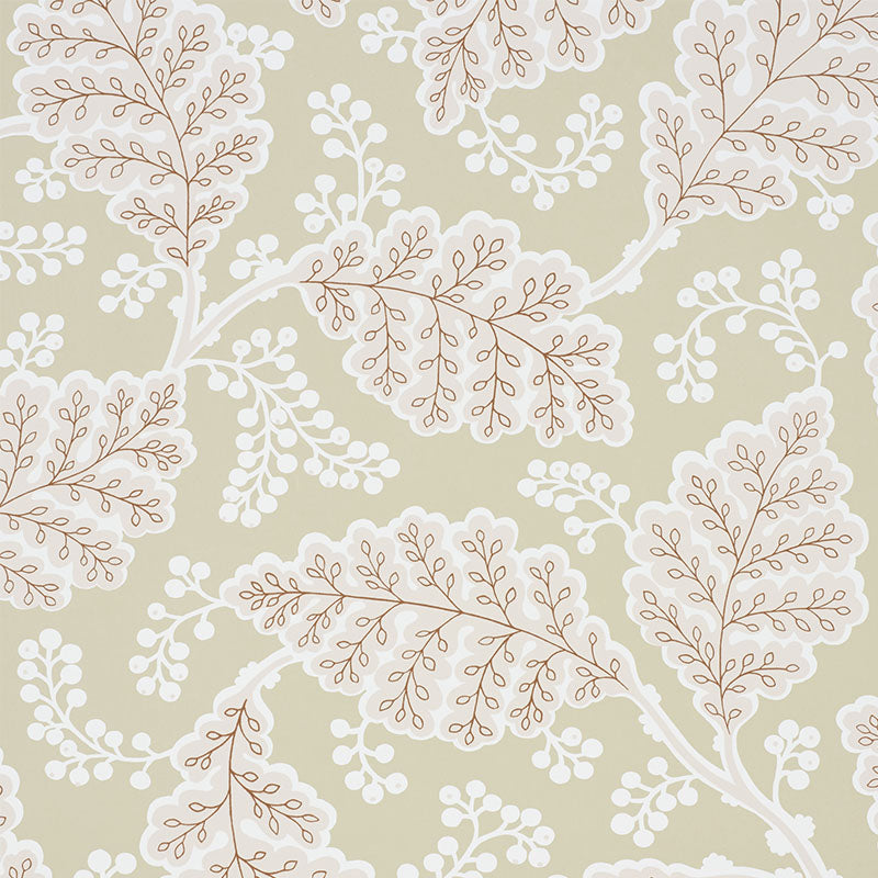 Estelle wallpaper in blush color - pattern number 5010391 - by Schumacher in the Wallflowers collection