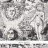 Modern Toile wallpaper in black color - pattern number 5010420 - by Schumacher in the Johnson Hartig for Libertine collection
