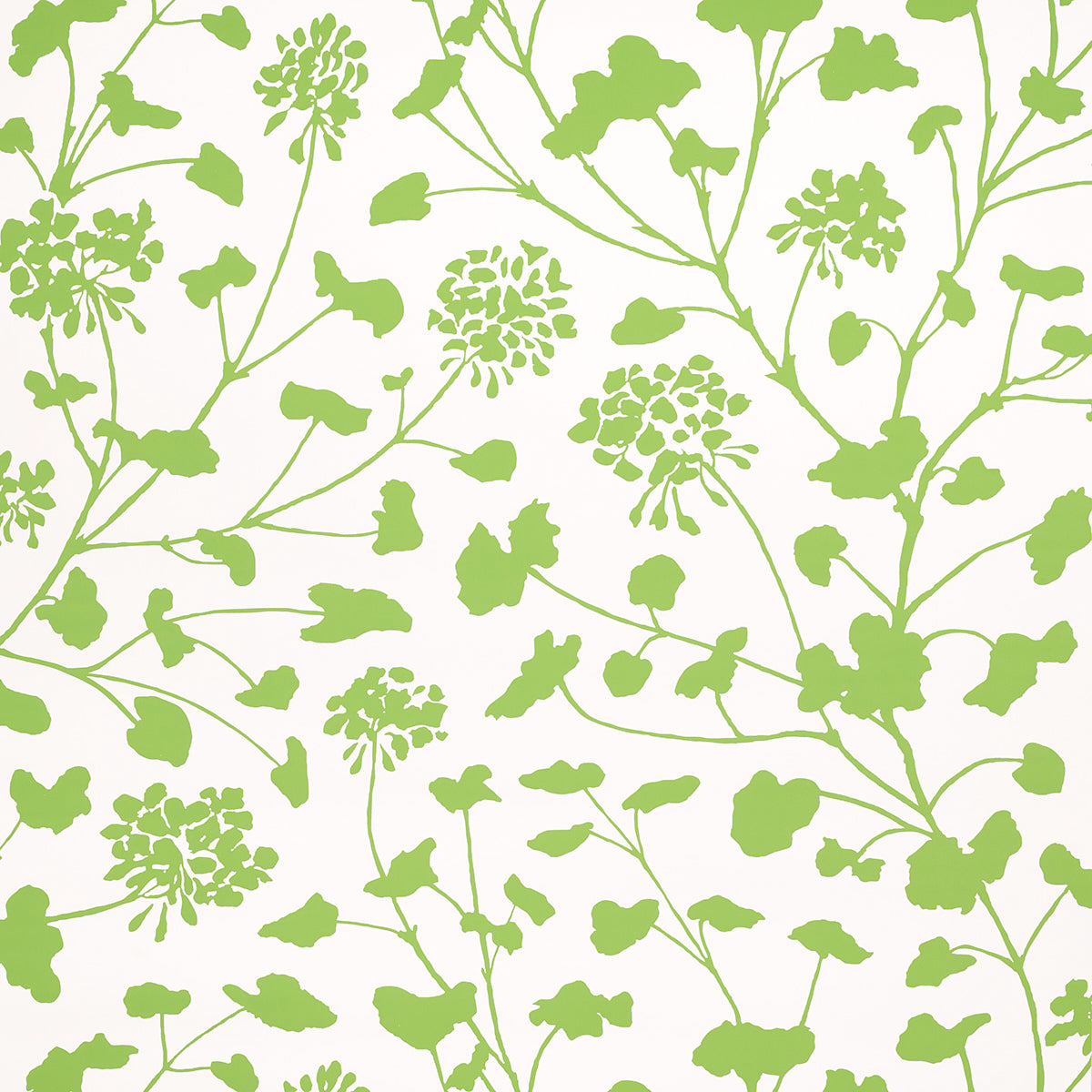 Pennick wallpaper in leaf on ivory color - pattern number 5010542 - by Schumacher in the Moon River collection
