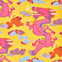 Magical Ming Dragon wallpaper in yellow color - pattern number 5010601 - by Schumacher in the Johnson Hartig for Libertine collection