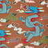 Magical Ming Dragon wallpaper in brown color - pattern number 5010602 - by Schumacher in the Johnson Hartig for Libertine collection