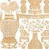 Hellene Mylar wallpaper in gold color - pattern number 5010611 - by Schumacher in the Moon River collection