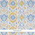 Elizia Ikat wallpaper in sky and ochre color - pattern number 5010711 - by Schumacher in the New Traditional collection