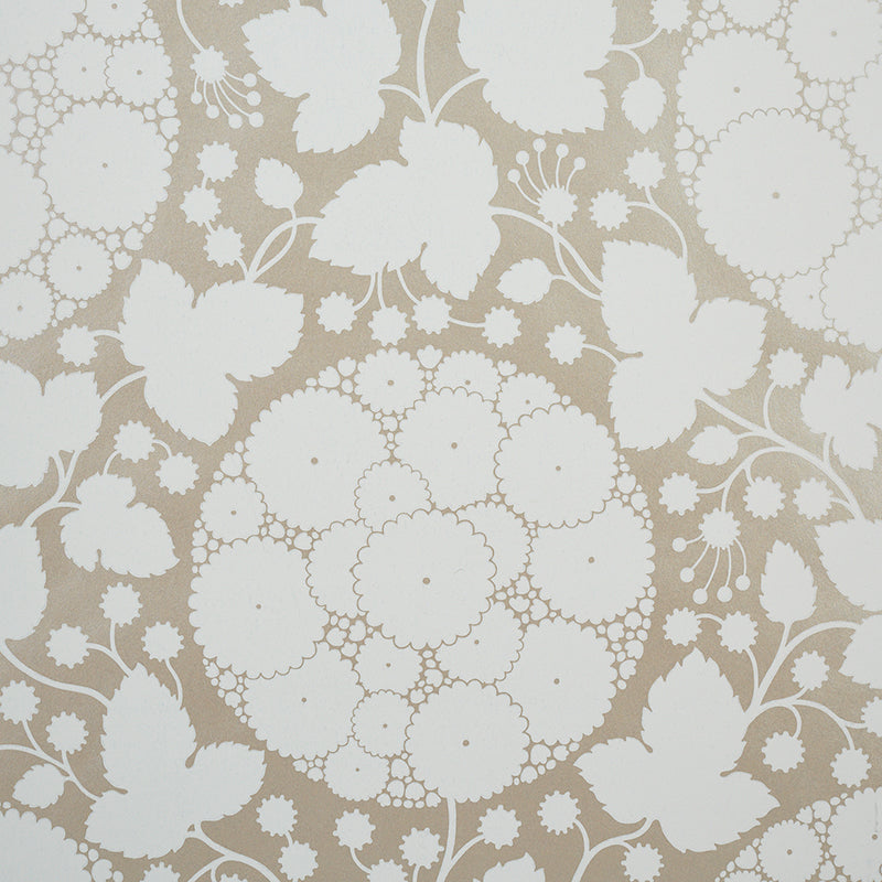 Marianne fabric in champagne color - pattern number 5010720 - by Schumacher in the Flower Power collection