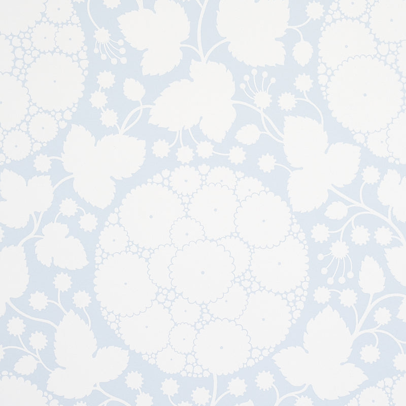 Marianne wallpaper in sky color - pattern number 5010723 - by Schumacher in the Flight of Fancy collection