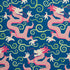 Bixi wallpaper in sapphire color - pattern number 5010731 - by Schumacher in the Fire Breather collection