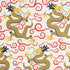 Bixi wallpaper in gold color - pattern number 5010732 - by Schumacher in the Fire Breather collection
