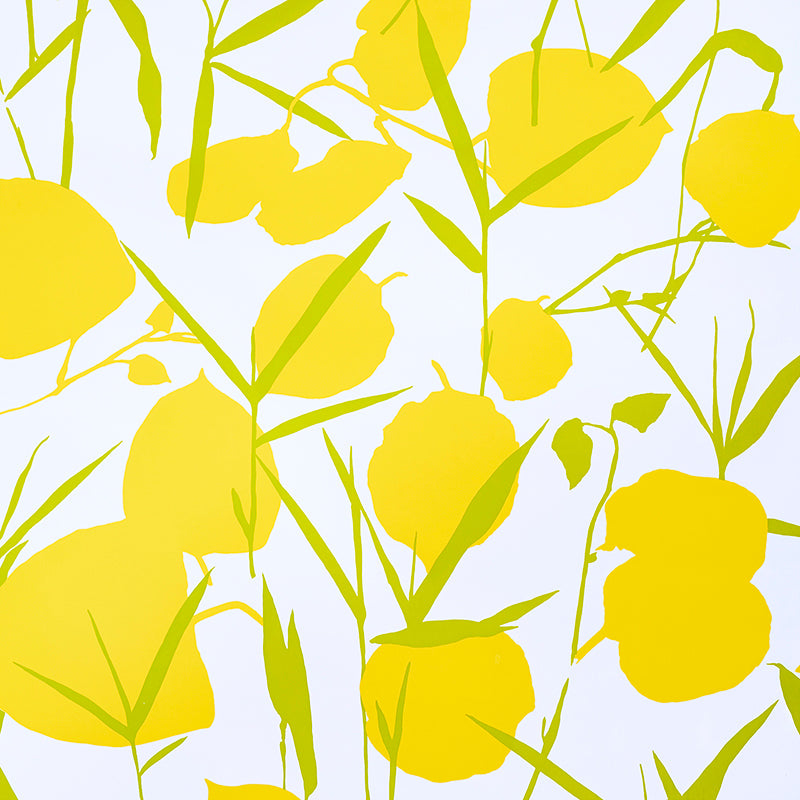 Joan fabric in yellow color - pattern number 5010780 - by Schumacher in the Flower Power collection