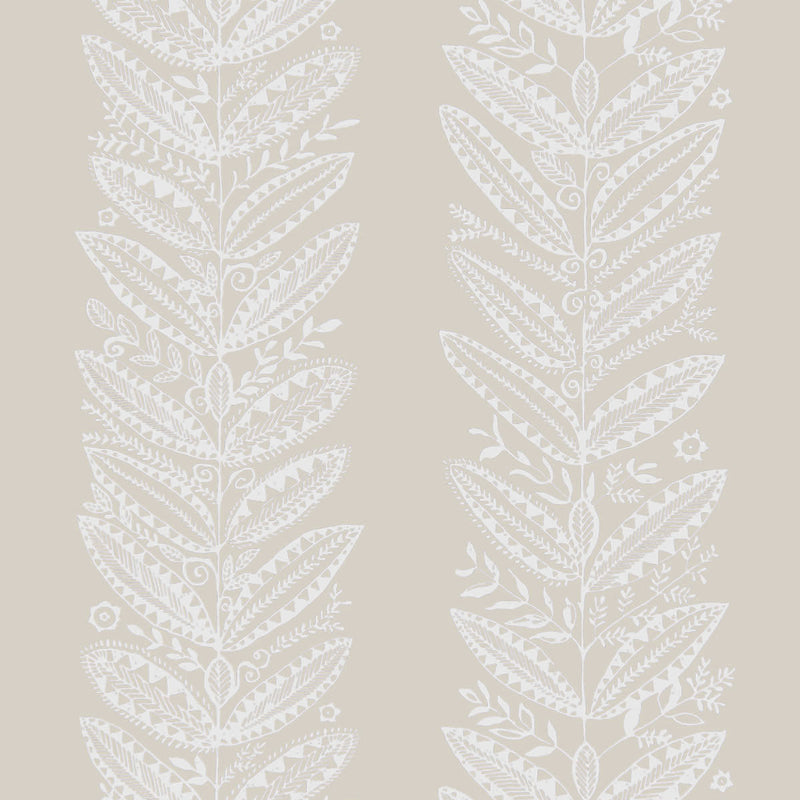 Eland wallpaper in natural color - pattern number 5010830 - by Schumacher in the Scandinavian Modern collection