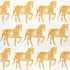 Marwari Horse fabric in mustard color - pattern number 5011131 - by Schumacher in the Molly Mahon Prints collection