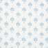 Dahlia Hand Blocked Print wallpaper in blue color - pattern number 5011230 - by Schumacher in the Jacaranda collection