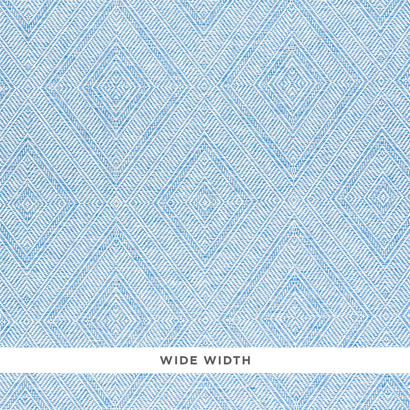 Tortola Paperweave wallpaper in blue color - pattern number 5011250 - by Schumacher in the Woven Wallcoverings collection