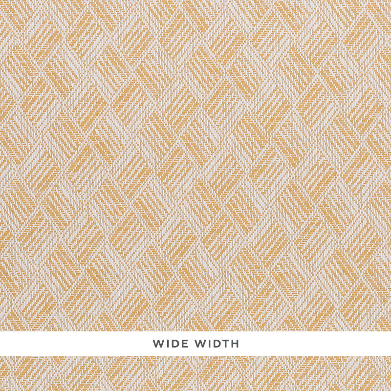 Ashberg Paperweave wallpaper in yellow color - pattern number 5011261 - by Schumacher in the Woven Wallcoverings collection