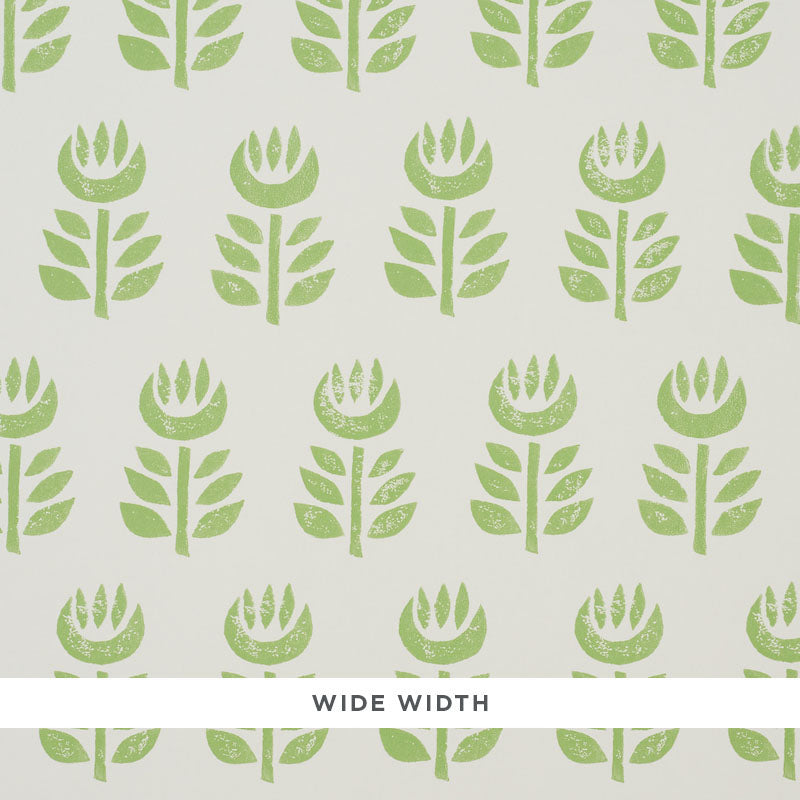 Rosenborg wallpaper in green color - pattern number 5011332 - by Schumacher in the Scandinavian Modern collection