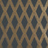 Les Losanges Toile fabric in gold on black color - pattern number 5011362 - by Schumacher in the Lasersohn Toile Collection collection