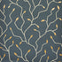 Cymbeline wallpaper in charcoal and gold color - pattern number 5011382 - by Schumacher in the Misterioso collection