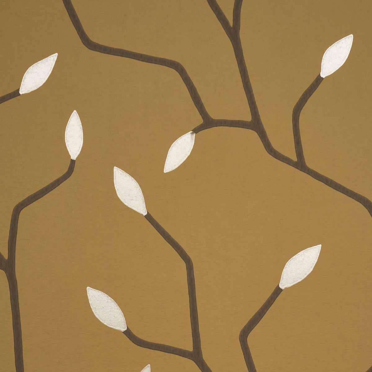 Cymbeline Wallpaper in gold color - pattern number 5011383 - by Schumacher in the Rhythm In Motion collection