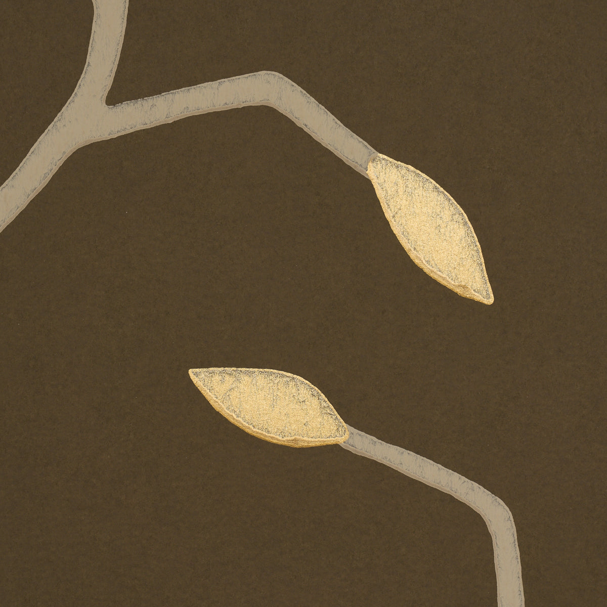 Cymbeline Wallpaper in chocolate color - pattern number 5011385 - by Schumacher in the Rhythm In Motion collection